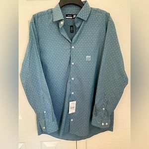 J.Ferrar dress shirt color teal